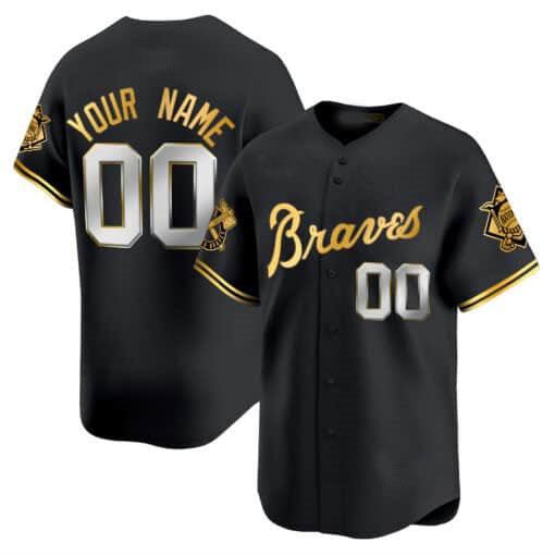 Custom Atlanta Braves Peaches n¡¯ Cream Vapor Premier Limited ¨C All Stitched Baseball Jersey