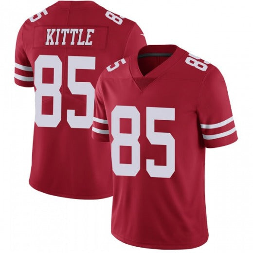 Football Jerseys SF.49ers George Kittle Jersey Red Stitched Name And Number 85