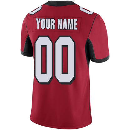 Custom A.Falcons Team Player or Personalized Design Your Own Name for Men Women Youth Jerseys Red Football Jerseys