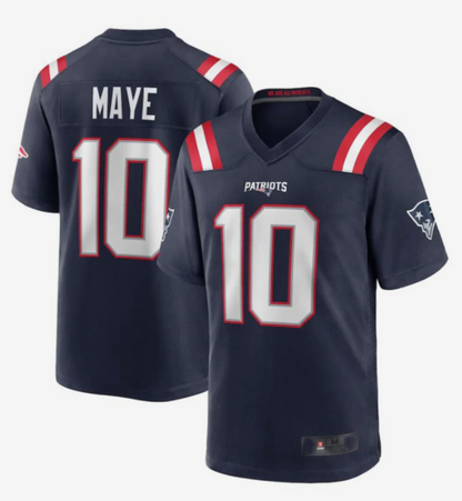 NE.Patriots #10 Drake Maye Navy Vapor F.U.S.E. Limited Jersey Stitched American Football Jerseys