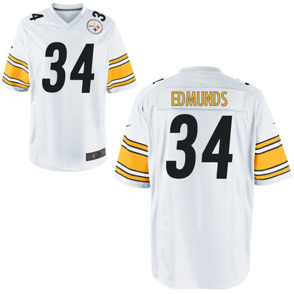 Football Jerseys P.Steelers #34 Terrell Edmunds Player Stitched Game Jersey