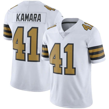 NO.Saints #41 Alvin Kamara White Vapor Untouchable Color Rush Limited Player Jersey Stitched American Football Jersey