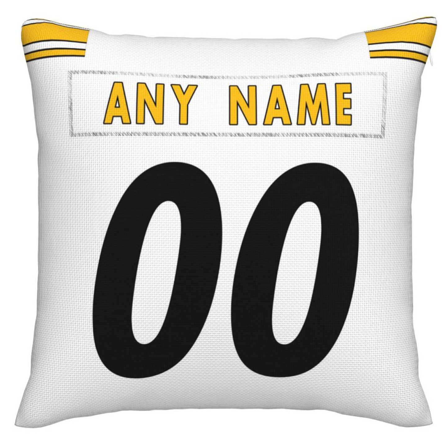 Custom P.Steelers Pillow Decorative Throw Pillow Case - Print Personalized Football Team Fans Name & Number Birthday Gift Football Pillows