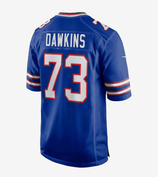 B.Bills #73 Dion Dawkins Royal Game Player Jersey Stitched American Football Jerseys