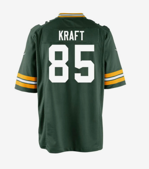GB.Packers #85 Tucker Kraft Green Game Jersey Stitched American Football Jerseys