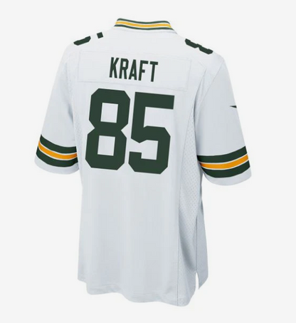 GB.Packers #85 Tucker Kraft White Game Stitched American Football Jerseys