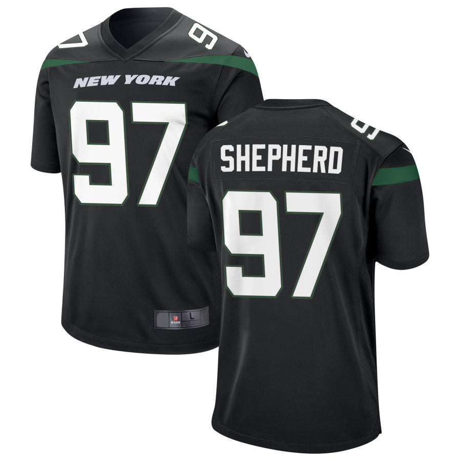 Football Jerseys NY.Jets #97 Nathan Shepherd Player Stitched Game Jersey