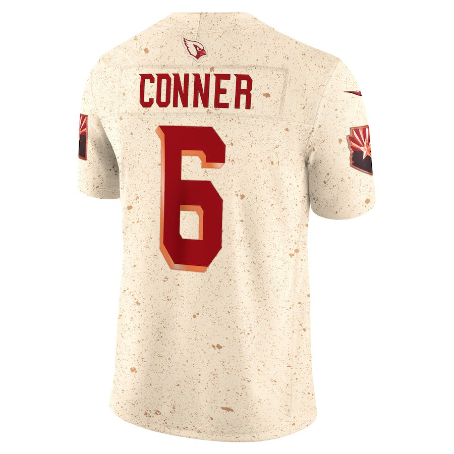 A.Cardinals #6 James Conner 2025 Rivalries Collection Limited Jersey-Nery - Natural Stitched American Football Jersey-Nerys