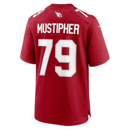 A.Cardinals #79 PJ Mustipher Cardinal Team Game Jersey Stitched American Football Jerseys