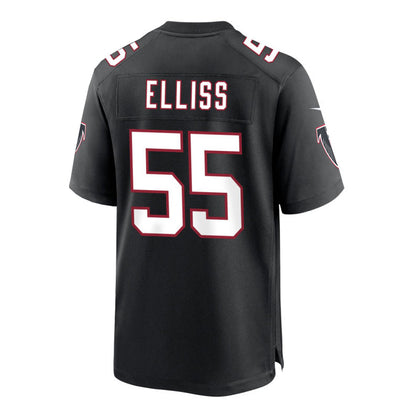 A.Falcons #55 Kaden Elliss Alternate Retired Game Jersey  Black Stitched American Football Jerseys
