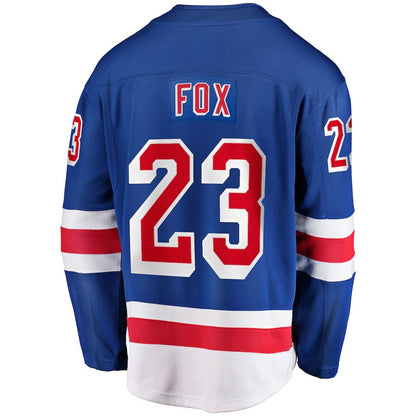 NY.Rangers #23 Adam Fox Fanatics Branded Home Premier Breakaway Player Jersey Blue Stitched American Hockey Jerseys CROVYIE