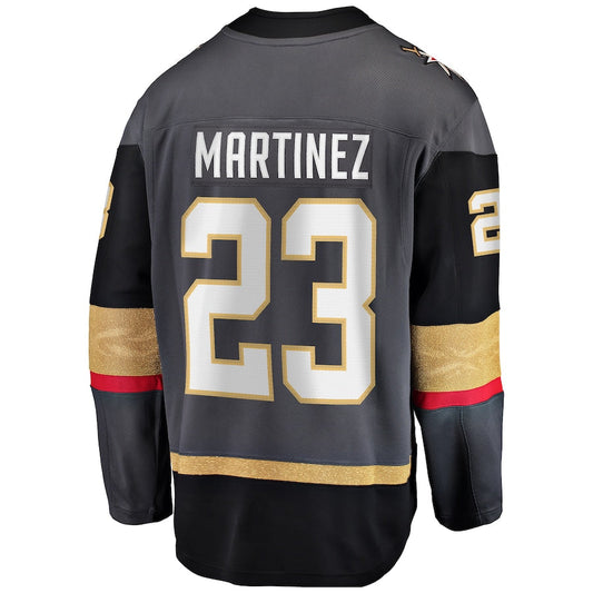 V.Golden Knights #23 Alec Martinez Fanatics Branded Breakaway Alternate Player Jersey Gray Stitched American Hockey Jerseys CROVYIE