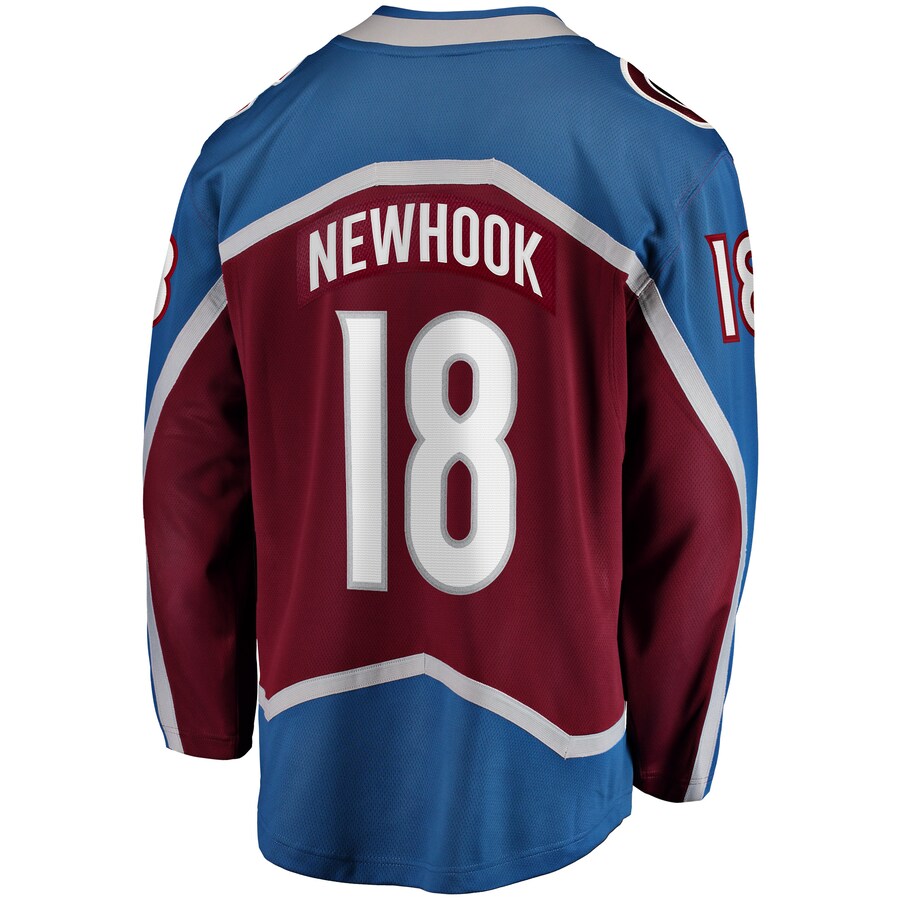 C.Avalanche #18 Alex Newhook Fanatics Branded Home Breakaway Player Jersey Burgundy Stitched American Hockey Jerseys CROVYIE