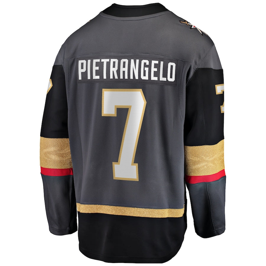 V.Golden Knights #7 Alex Pietrangelo Fanatics Branded Alternate Premier Breakaway Player Jersey Gray Stitched American Hockey Jerseys CROVYIE