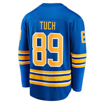 B.Sabres #89 Alex Tuch Fanatics Branded Home Breakaway Player Jersey Royal Stitched American Hockey Jerseys CROVYIE