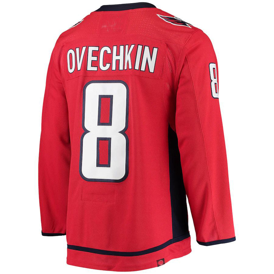 W.Capitals #8 Alex Ovechkin Home Captain Patch Primegreen Authentic Pro Player Jersey  Red Stitched American Hockey Jerseys CROVYIE