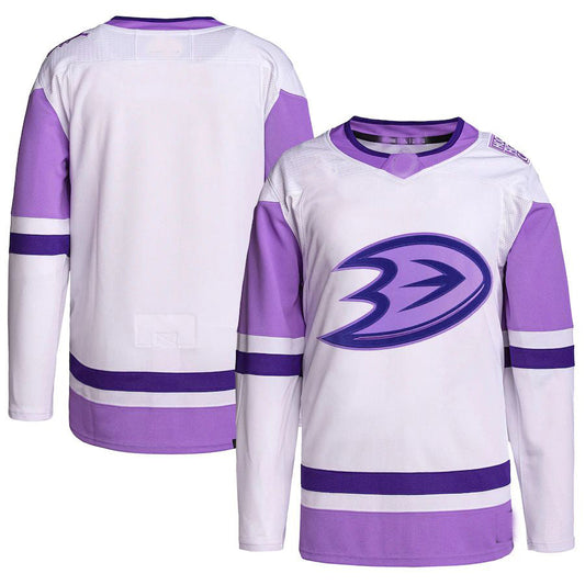 A.Ducks Fights Cancer Primegreen Authentic Blank Practice Jersey Stitched American Hockey Jerseys CROVYIE