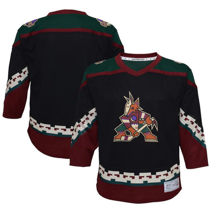 A.Coyotes Preschool 2021-22 Home Replica Jersey Black Stitched American Hockey Jerseys CROVYIE
