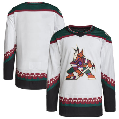 A.Coyotes Away Primegreen Authentic Pro Blank Jersey White Stitched American Hockey Jerseys CROVYIE