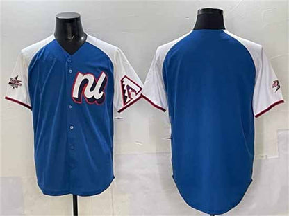 Arizona Diamondbacks National League Blank Blue Alternate 2025 All-Star Edition Limited Stitched Baseball Jersey