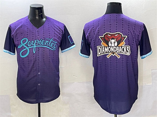 Arizona Diamondbacks Team Big Logo Purple 2025 City Connect Limited Stitched Baseball Jersey