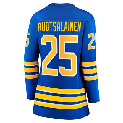 B.Sabres #25 Arttu Ruotsalainen Fanatics Branded Home Breakaway Player Jersey Royal Stitched American Hockey Jerseys CROVYIE