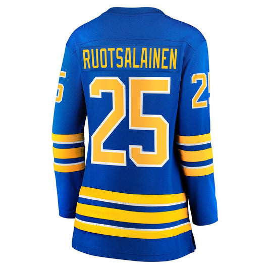 B.Sabres #25 Arttu Ruotsalainen Fanatics Branded Home Breakaway Player Jersey Royal Stitched American Hockey Jerseys CROVYIE
