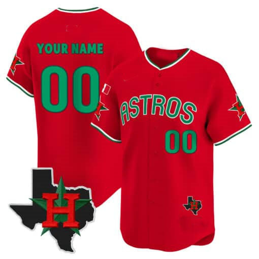 Custom Houston Astros Mexico Texas Patch Vapor Premier Limited V3 ¨C All Stitched Baseball Jersey
