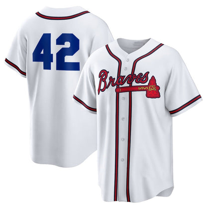 Atlanta Braves Home 2025 Jackie Robinson Day Replica Jersey - White Baseball Jerseys