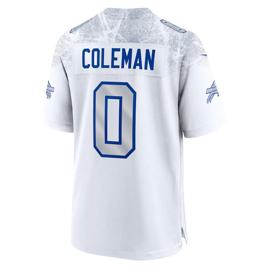 B.Bills #0 Keon Coleman 2025 Rivalries Collection Game Jersey-Nery - White Football Stitched American Jersey-Nerys