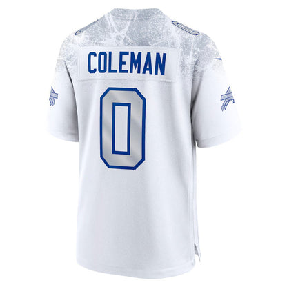 B.Bills #0 Keon Coleman 2025 Rivalries Collection Game Jersey-Nery - White Football Stitched American Jersey-Nerys