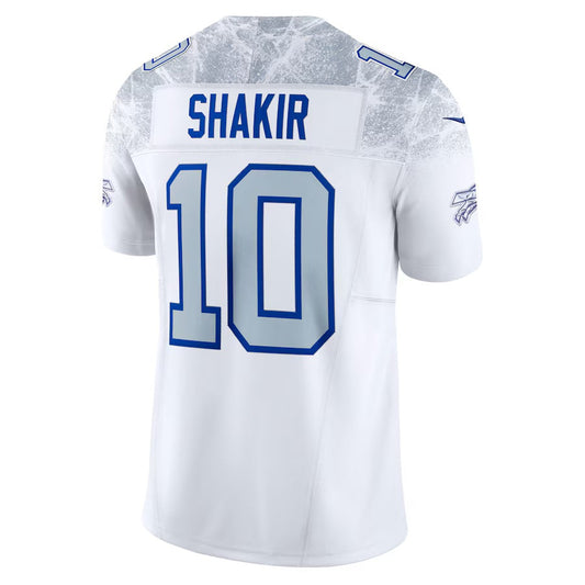 B.Bills #10 Khalil Shakir 2025 Rivalries Collection Limited Jersey-Nery - White Football Stitched American Jersey-Nerys