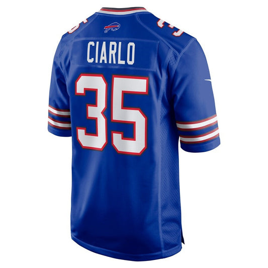 B.Bills #35 Jimmy Ciarlo Royal Team Game Football Stitched American Jerseys