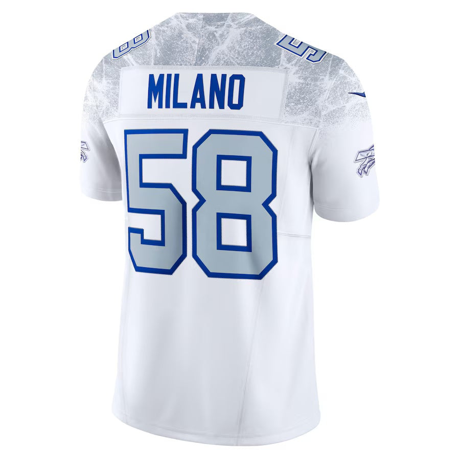 B.Bills #58 Matt Milano 2025 Rivalries Collection Limited Jersey-Nery - White Football Stitched American Jersey-Nerys