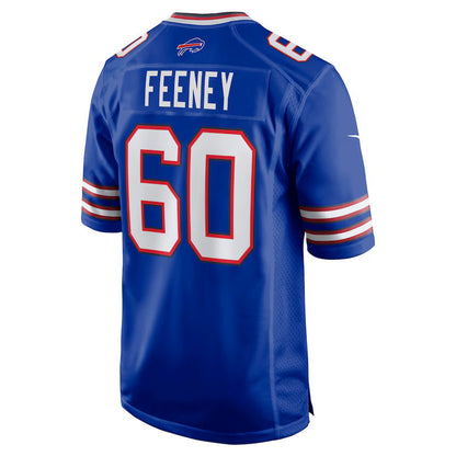 B.Bills #60 Dan Feeney Royal Team Game Football Stitched American Jerseys