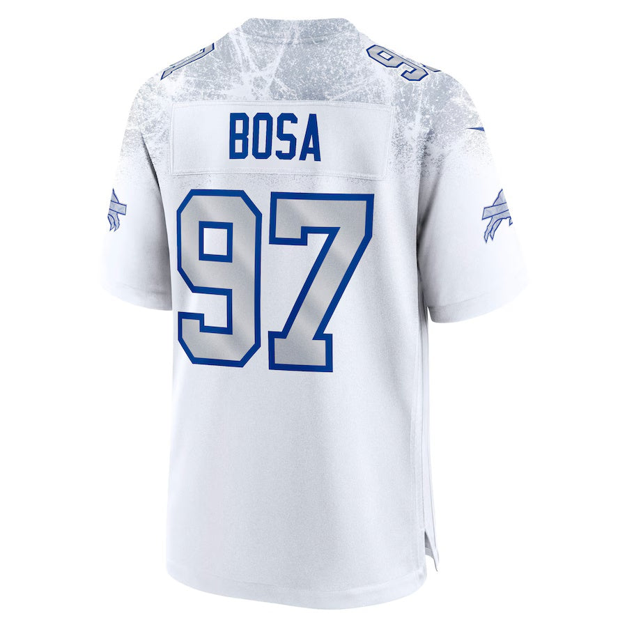 B.Bills #97 Joey Bosa 2025 Rivalries Collection Game Jersey-Nery - White Football Stitched American Jersey-Nerys