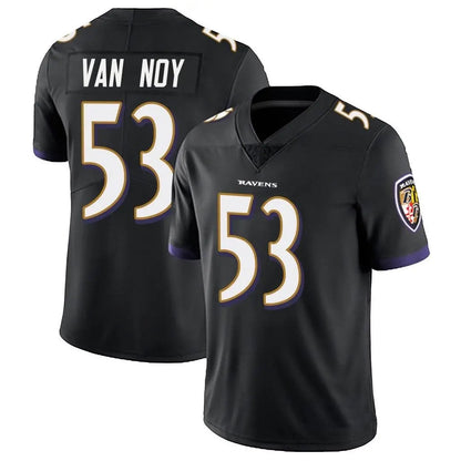 B.Ravens #53 Kyle Van Noy Player Black Vapor Limited Football Jerseys
