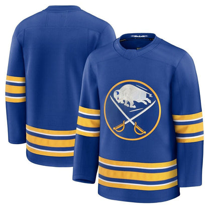 B.Sabres Fanatics Home Premium Jersey - Royal Stitched American Hockey Jerseys CROVYIE