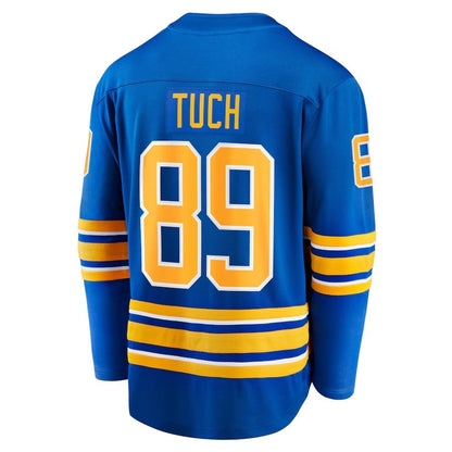 B.Sabres #89 Alex Tuch Fanatics Home Breakaway Player Jersey - Royal Stitched American Hockey Jerseys CROVYIE