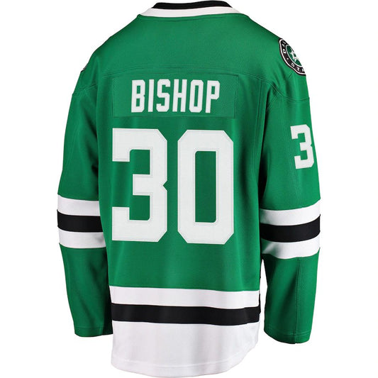 D.Stars #30 Ben Bishop Fanatics Branded Breakaway Jersey Kelly Green Stitched American Hockey Jerseys CROVYIE