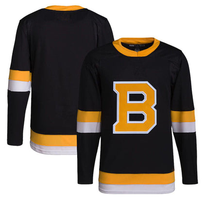 B.Bruins Alternate Primegreen Authentic Pro Jersey Black Stitched American Hockey Jerseys CROVYIE
