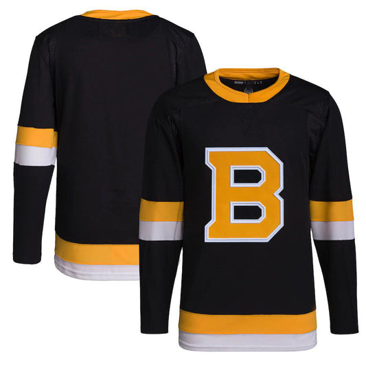 B.Bruins Alternate Primegreen Authentic Pro Jersey Black Stitched American Hockey Jerseys CROVYIE