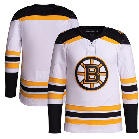 B.Bruins Away Primegreen Authentic Pro Jersey White Stitched American Hockey Jerseys CROVYIE