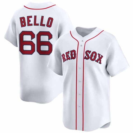 Boston Red Sox #66 Brayan Bello White 2024 Home Limited Stitched Baseball Jersey