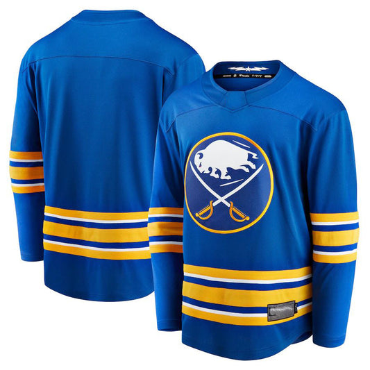 B.Sabres Fanatics Branded 2020-21 Home Breakaway Jersey Royal Stitched American Hockey Jerseys CROVYIE