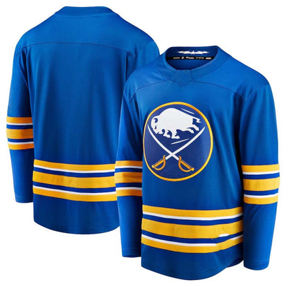 B.Sabres Fanatics Home Breakaway Jersey - Royal Stitched American Hockey Jerseys CROVYIE