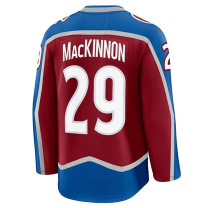 C.Avalanche #29 Nathan MacKinnon Fanatics Home Premium Jersey - Burgundy Stitched American Hockey Jerseys CROVYIE