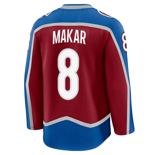 C.Avalanche #8 Cale Makar Fanatics Home Premium Jersey - Burgundy Stitched American Hockey Jerseys CROVYIE