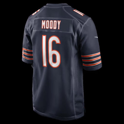 C.Bears #16 Jake Moody Navy Team Game American Football Jerseys