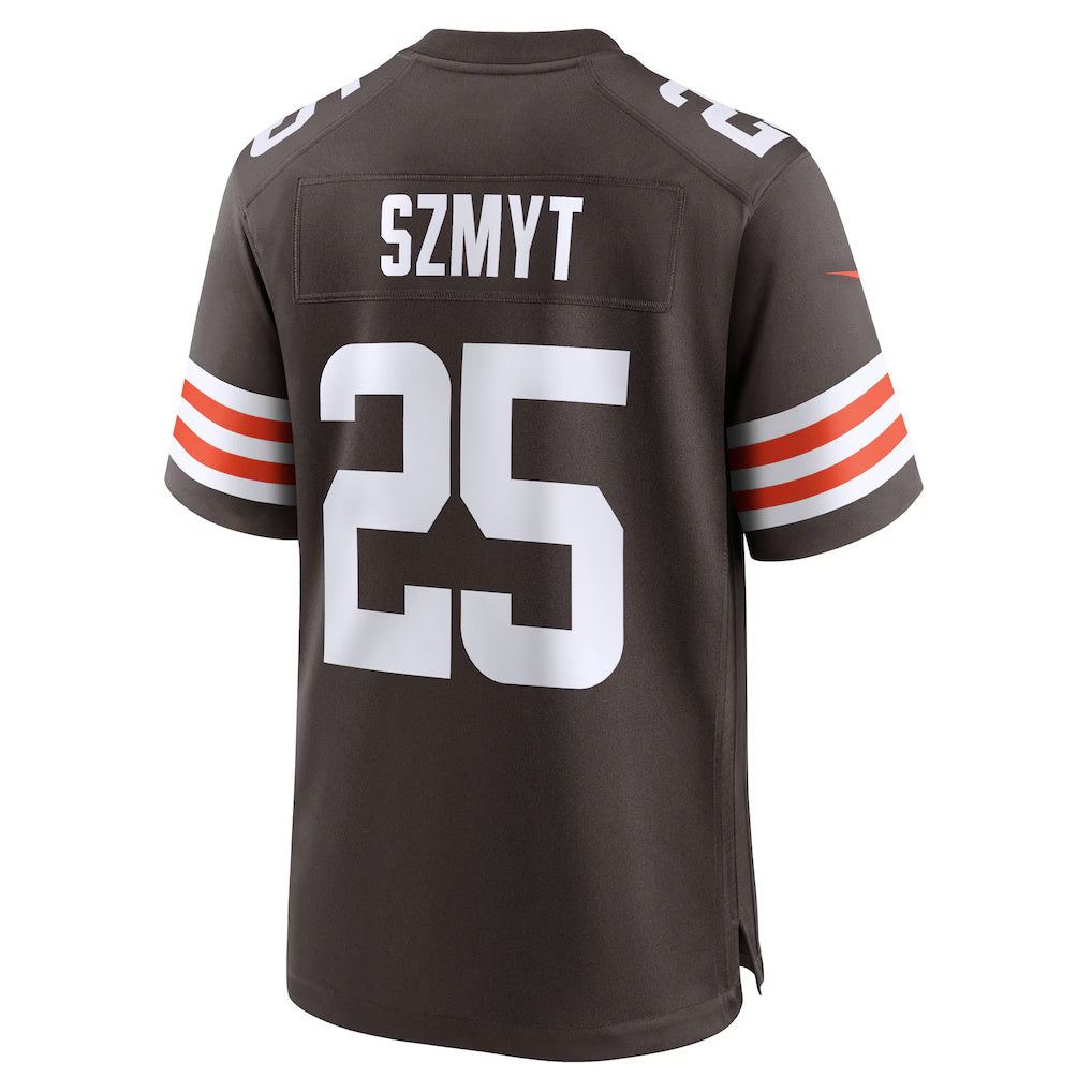 C.Browns #25 Andre Szmyt Brown Team Game Stitched American Football Jerseys
